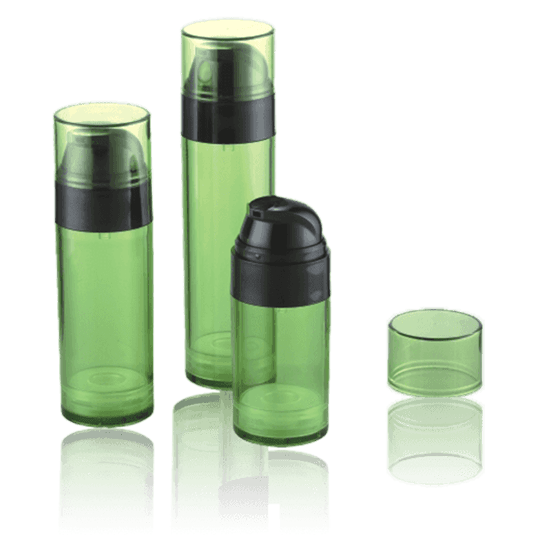 50ML 80ML 110ML Flacon verde transparent fără aer HS-026A